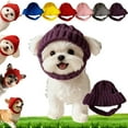 thumbnail image 3 of Coollooc Knit Dog Beanie with Ear Flaps – Warm Winter Hat, Christmas Knitted Cat Snood Wrap for Pets, Soft Puppy Cap for Cold Weather Walks & Photos, Cozy Stretchy Earflap Headgear, 3 of 7