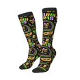 thumbnail image 2 of Balery Mardi Gras3 Fun Novelty Socks Men'S Women'S Crew Socks Funny Crazy Novelty Socks Quirky And Cool Socks, 2 of 9