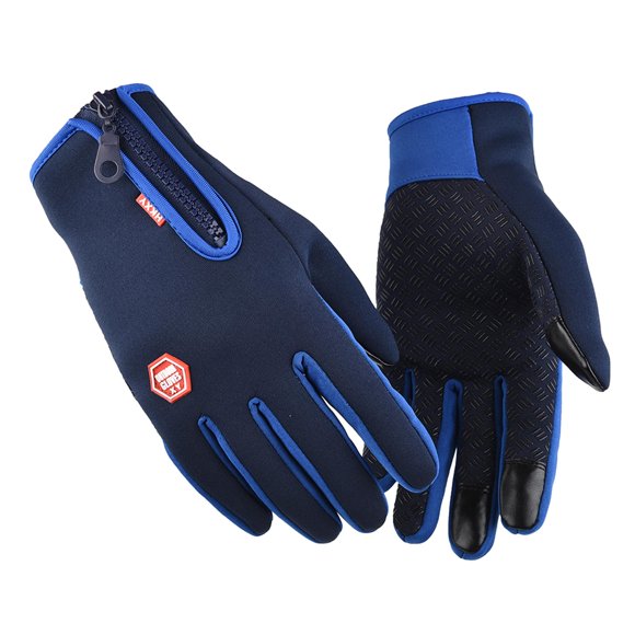 Cocomy Gants d'Hiver Taille Réglable Gants de Sport de Plein Air Plein Doigt Gants de Vélo Moto Gants Chauds Gants à Écran Tactile de Ski de Neige