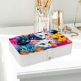 thumbnail image 6 of Cat Pu Leather Travel Organizer with Removable Compartment, Portable Earring Organizer, Bracelet Holder, Display Case, 6 of 6