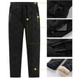 thumbnail image 3 of Zefortex Winter Men's Thick and Warm Windproof Casual Pants - Black S, 3 of 9