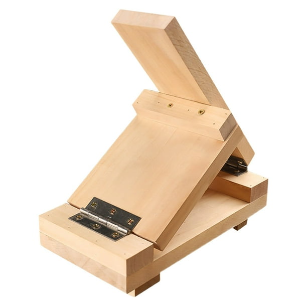 1 prensador de masa creativo de madera para hacer dumplings (color tronco)