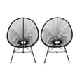 thumbnail image 2 of Costa Lounge Chair, Wire Lounge Chair, Plastic Lounge Chair, Beach Lounge Chair, Indoor-Outdoor Lounge Chair,Acapulco style Rattan,Weather Resistant,Patio Lounge Chair, Oval Lounge Chair - Set 2, 2 of 4