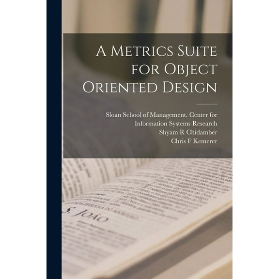A Metrics Suite for Object Oriented Design, (Paperback)