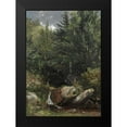 thumbnail image 2 of Cropsey, Jasper F 14x18 Black Modern Framed Museum Art Print Titled - Trees and a Stream on a Hillside, 2 of 5