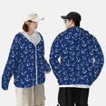 thumbnail image 4 of Fotbe Nautical Anchors Chaqueta con Protección Solar UPF 50+ para Hombre y Mujer, Camisa con Capucha y Bolsillos-XX-Large, 4 of 7