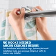 thumbnail image 3 of Mainstays Cottage Leaves Easy Hang Fabric Shower Curtain with Built-in Rings, 3 of 9