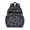 Mushroom and Forest Black Pattern, variant on Mushroom and Berry Black Pattern Cute School Backpack Bag for School with Padded Back and Adjustable Shoulder Straps 15.25"x11.5"x5.25"