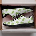 thumbnail image 3 of Men Women Marijuana Sneakers Pot Leaf 420 Weed Fashion Sport Running Shoes Athletic Tennis Walking Shoes Black Size 8.5, 3 of 5