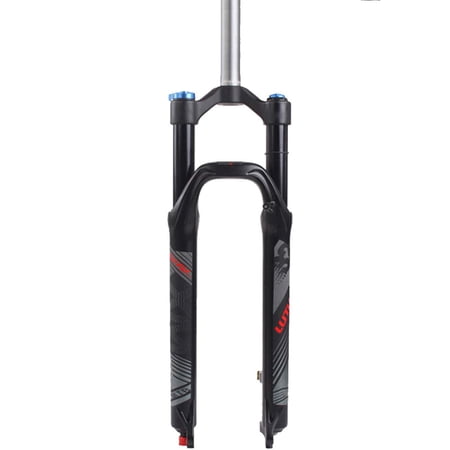 LUTU MTB Bike Suspension Fork Air Shock Rebound Adjust 26/27.5/29" 120mm Travel 1-1/8 Threadless Racing Forks
