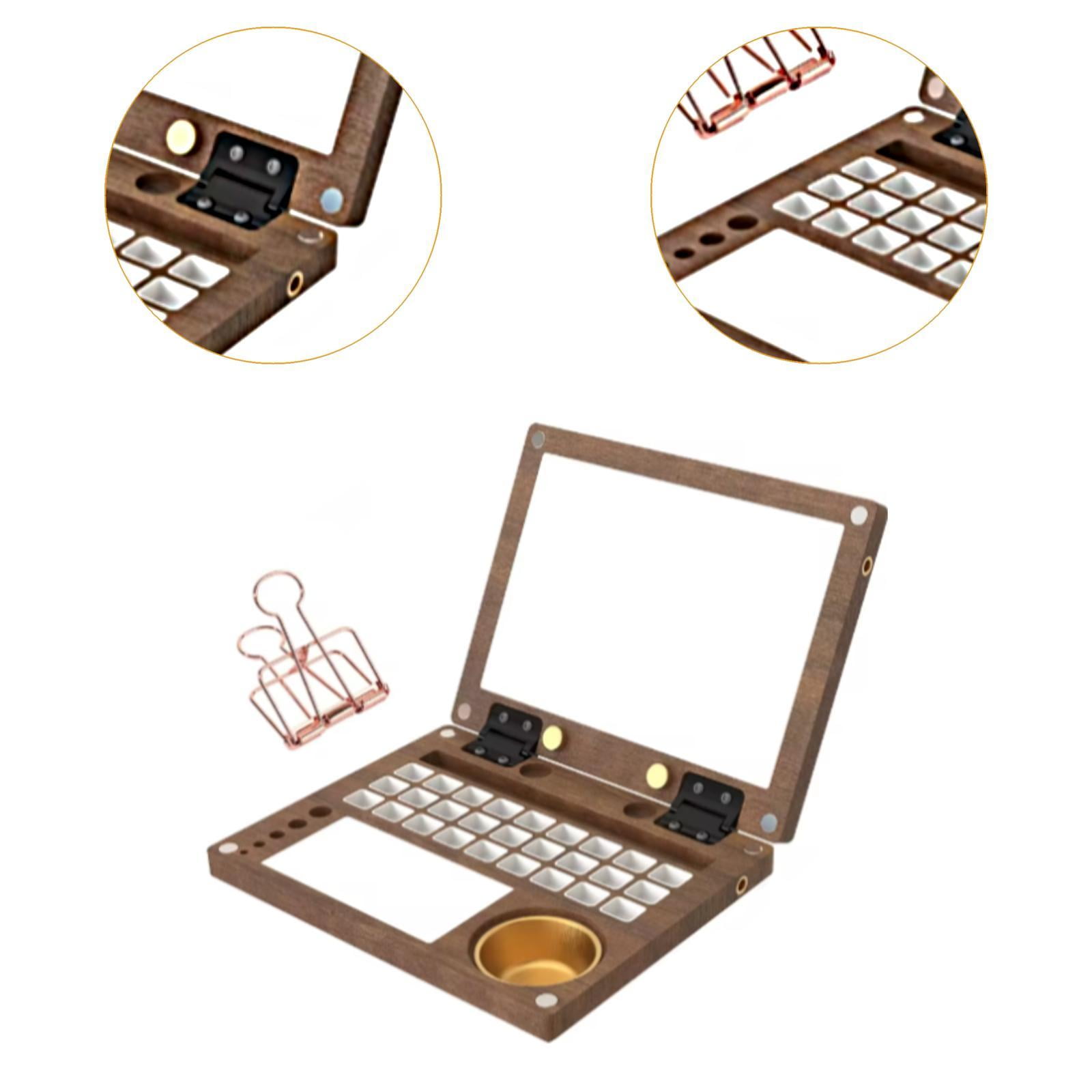 Abbraccia Watercolor Palette Paint Box Wooden Watercolor Paint Storage Box for Oil Paint Pigments Portable Travel Paint Case Paint Tray