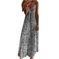 thumbnail image 1 of Vestido largo HUOGUO Fashion para mujer, verano, cuello en V, 1 of 4