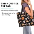 thumbnail image 2 of Bingfone Canvas Tote Bag for Women with Inner Pocket Aesthetic Cute Shopping Tote Bags Reusable Grocery Bags- Different Breeds Of Dogs, 2 of 8