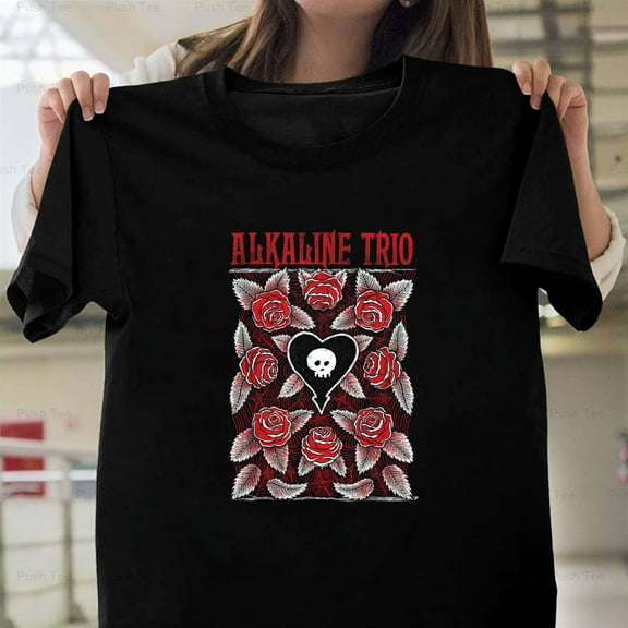 Alkaline Trio Punk Rock Band Here to Infirmary Album Rose Art New Unisex T-Shirt , up to 5XL