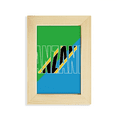 thumbnail image 1 of de Tanzania, país nombre Escritorio de madera Arte Pintura 5x7 pies Marco de foto, 1 of 4