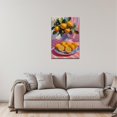 thumbnail image 3 of Jarrón de pared en lienzo UZMKM, naranja y limón, 80 x 120 cm, 3 of 8