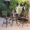 thumbnail image 2 of Durham Outdoor 3 Piece 37 inch Cast Aluminum Bar Set, Bronze, 2 of 13