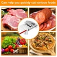 thumbnail image 4 of Lzvxtym Stainless Steel Frozen Meat Slicer, Adjustable Thickness Meat Cutter Enduring Beef Roll Cutting Slicing Machine Manual Meat Slicer Waterproof Rustproof Meat Slicer for Home Cooking, 4 of 7