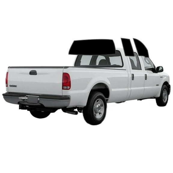 Haiy Co - PreCut 2Ply 05% Window Tint Film Kit For 1999-2007 Ford F250 Extended Cab -Side+Rear Window
