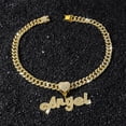 thumbnail image 4 of Hip Hop Cuban Chains English letter Angel Pendant Necklace With 13mm Miami Cuban Chain Iced Out Bling HipHop Necklaces Fashion Jewelry, 4 of 8