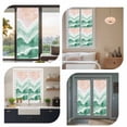 thumbnail image 6 of Ocean Wave Window Privacy Film Sage Green Gradient Beach Boho Decorative Glass Window Film UV Blocking Static Cling Non-Adhesive Sticker Covering for Home Door 35.4x78.7 inches, 6 of 8
