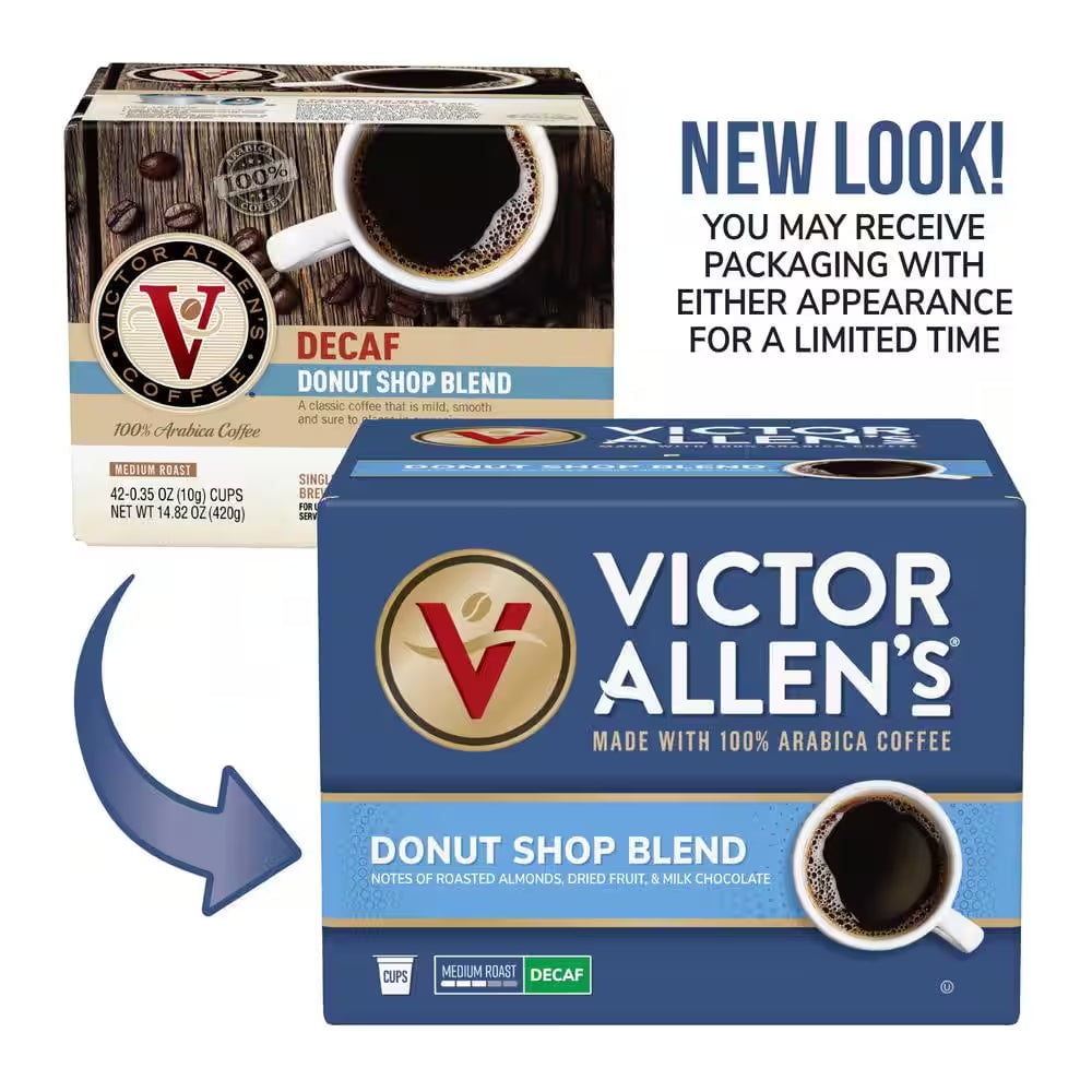 Decaf Donut Shop Blend Coffee Medium Roast Single Serve Coffee Pods for Keurig K-Cup Brewers (42 Count)
