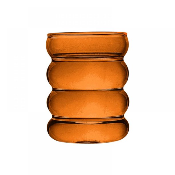 Ribbed Glass Coffee Mug, Heatresistant Glass Tea Cup for Latte