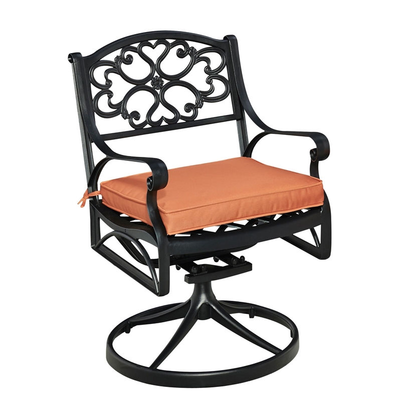 Pemberly Row Traditional Black Aluminum Chaise Lounge with Cushion - image 3 of 4