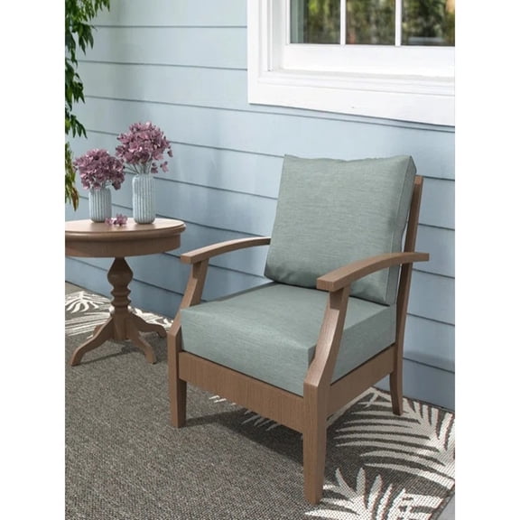 Sunbrella Outdoor Cushion for Arm Chair, Arnot Seat/Back Replacement Cushion for Outdoor Furniture