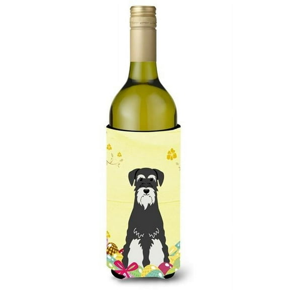 Easter Eggs Standard Schnauzer Salt & Pepper Wine Bottle Beverge Insulator Hugger