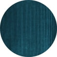 thumbnail image 1 of Ahgly Company Indoor Round Abstract Light Blue Contemporary Area Rugs, 7' Round, 1 of 4