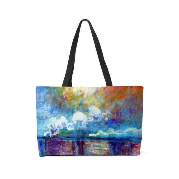 CafePress - Monet Charing Cross Bridge - Large Weekender Tote