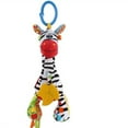 thumbnail image 3 of CYBIBO Stuffed Animals, Plush Toys Clearance! Baby Activity And Teething Toy With Multi-Sensory Rattle And Textures & Crinkle Sound Paper Stuffed Animals With Jingle Bell Giraffe Zeb-ra Li-on, 3 of 7