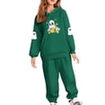 thumbnail image 2 of YUNAFFT Windproof Hooded Set for Girls & Boys 2-12Y | Full-Zip Thermal Fleece-Lined 2PC Sweatshirt & Pants, Loose Fit, Multi-Color, Size 100-160, 2 of 5