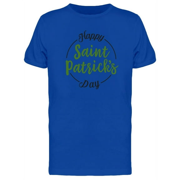 Saint Patricks Round Frame T-Shirt Men -Image by Shutterstock, Male Large