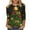 Green, variant on Lolmot 3/4 Length Sleeve Womens Tops Christmas Snowflakes Snowmen Christmas Tree Printed Loose Fit Blouse Tunic Fashion Plus Size Round Neck Shirt Tee Fall Holiday Tops
