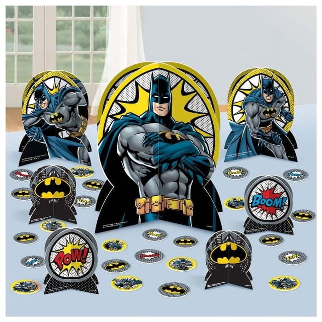 Kit de centro de mesa Amscan Batman Heroes Unite (27 piezas)