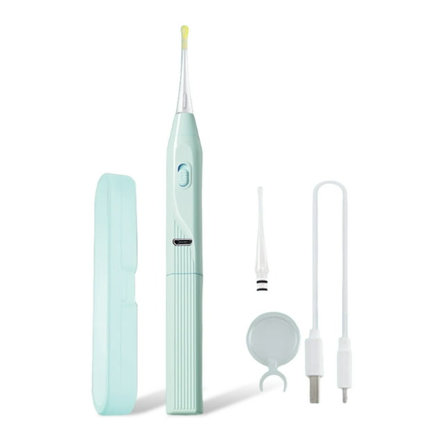 Guardoinrt Earpick Rechargeable LED Flashlight Lighting Spoon Ear Wax Removal Tool Curette Kit Portable Reusable Cleaning Remover