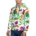 thumbnail image 3 of Lsque Paisley Pattern Casual Men's Hoodie,Hooded Sweatshirt with Kangaroo Pocket,Pullover Hoodie-Medium, 3 of 7