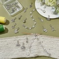 thumbnail image 5 of 2 Set Acrylic Number Bead Knitting Row Counter Chains & Alloy Autumn Theme Tree of Life/Mushroom/Acorn Charm Locking Stitch Markers Silver, 5 of 5