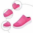 thumbnail image 5 of VeFlora Couples Slip On Mesh Sneakers, Breathable Knit Casual Walking Shoes, Lightweight Thick Sole Platform Loafers for Men Women, Everyday Summer Comfort Shoes(Pink/36), 5 of 9