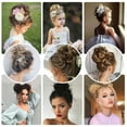thumbnail image 4 of KingShop Donut Chignons Hair Bun Scrunchie Hair Bun Updo Hairpiece Hair Ponytail Extensions Messy Thick Hair Bun Extensions Hair Chignons Hair Piece, 4 of 6