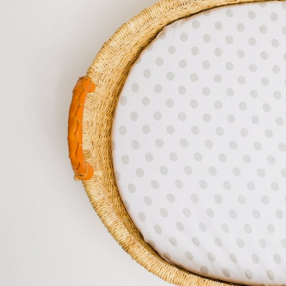 Gray Polka Dot Changing Pad Cover