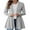 Gray, variant on Womens Lightweight Open Front Casual Cardigan Sweaters Long Sleeve Ribbed Comfy Trendy Spring Fall Peplum Outerwear
