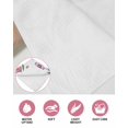 thumbnail image 6 of Pink Flowers Kitchen Dish Towels for Drying Dishes Set of 3, Spring Floral Butterfly Leaves Plants Pastoral Waffle Weave Microfiber Hand Tea Bathroom Towels Quick Dry & Absorbent Towel 12x12, 6 of 7