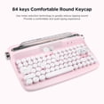 thumbnail image 4 of Teclado inalámbrico YUNZII ACTTO B303 Retro Bluetooth Rosa, 4 of 9