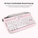 thumbnail image 4 of Teclado inalámbrico YUNZII ACTTO B303 Retro Bluetooth Rosa, 4 of 9