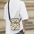 thumbnail image 3 of POLERO Crossbody Bag Halloween Skull Rose Pattern Zipper Closure Over Shoulder Wallet for Outdoor, Stretch Polyester Lightweight Crossbody Bags, 3 of 7