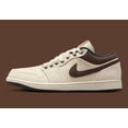 thumbnail image 3 of N I-K-E A i r-Jor-dan 1 Low PRM Shoes Pale Ivory Baroque Brown IB8058-110 Men's Sizes, 3 of 6
