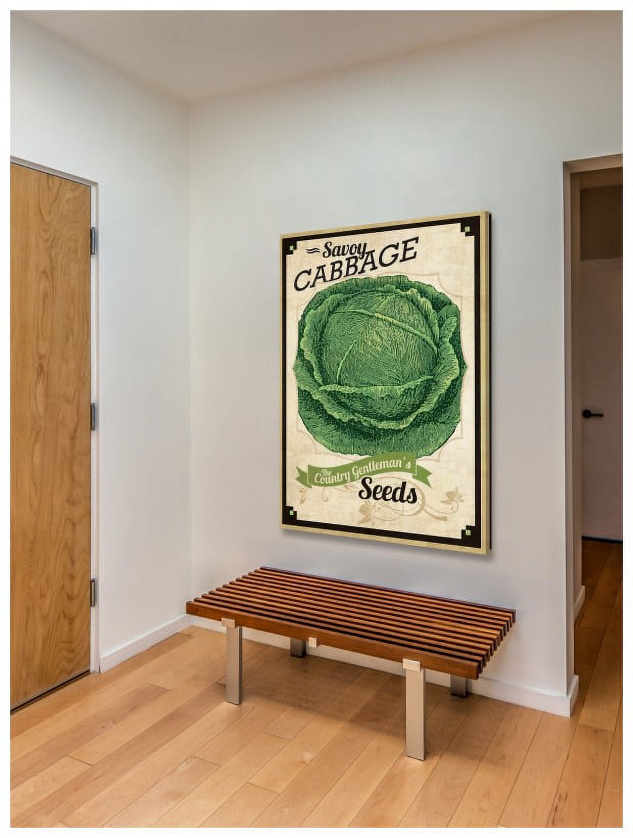 Seed Packet Cabbage' Painting Print on Wrapped Canvas